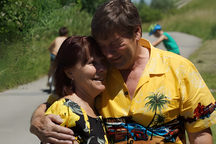 Rosmarie und Hansrudolf am Hawaiifest